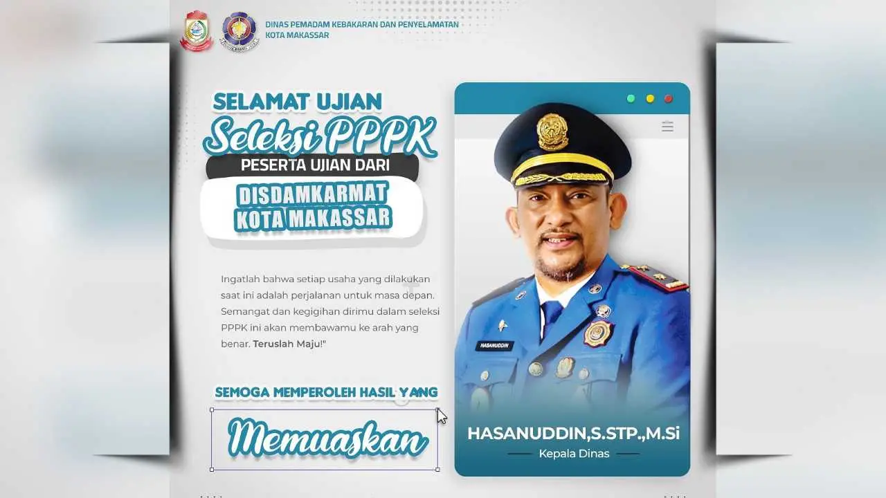 Kadis Damkarmat Makassar Dorong Peserta Seleksi PPPK untuk Maksimalkan Potensi