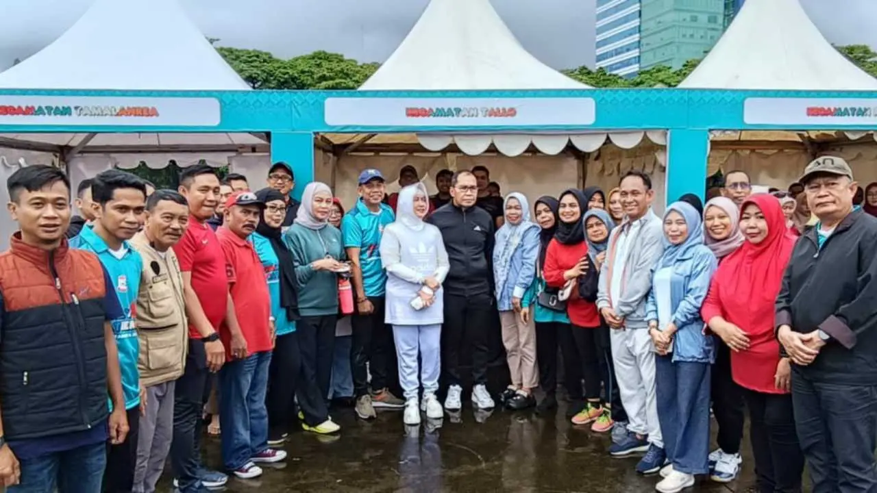 Camat Tallo Beserta Jajaran Hadiri Family Gathering Pemkot Makassar di Karebosi