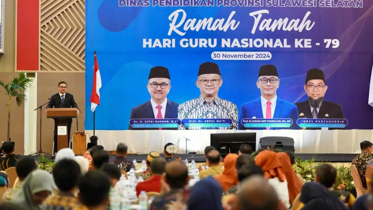 Ramah Tamah Hari Guru, Jufri Rahman: Guru Adalah Cahaya Masa Depan Sulsel