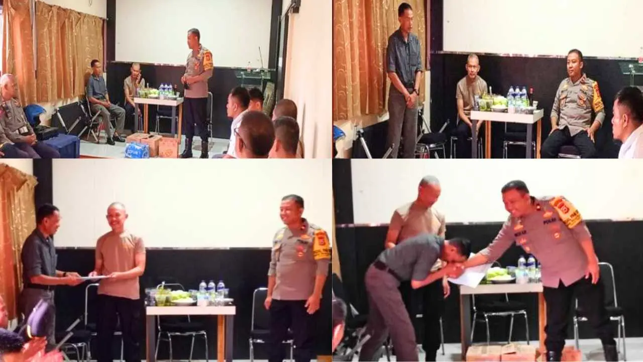 Purna Bakti Penuh Haru, Kapolsek Biringkanaya Lepas Iptu Ridwan