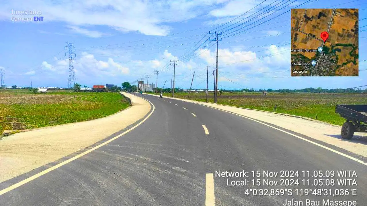 Pemprov Sulsel Rekonstruksi Jalan Penghubung Pangkajene-Soppeng Sepanjang 2,9 Km