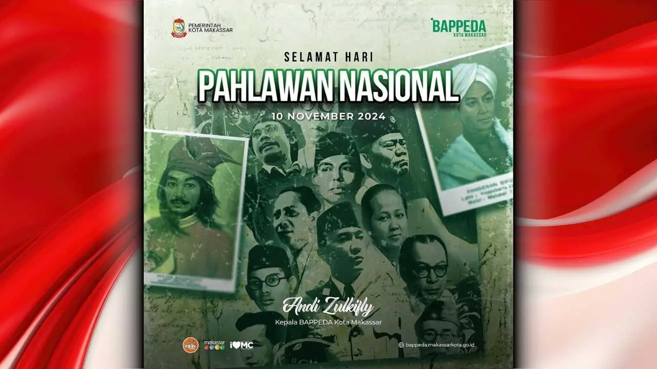 Kepala Bappeda Makassar Ajak Kenang Jasa Pahlawan di Hari Pahlawan 2024
