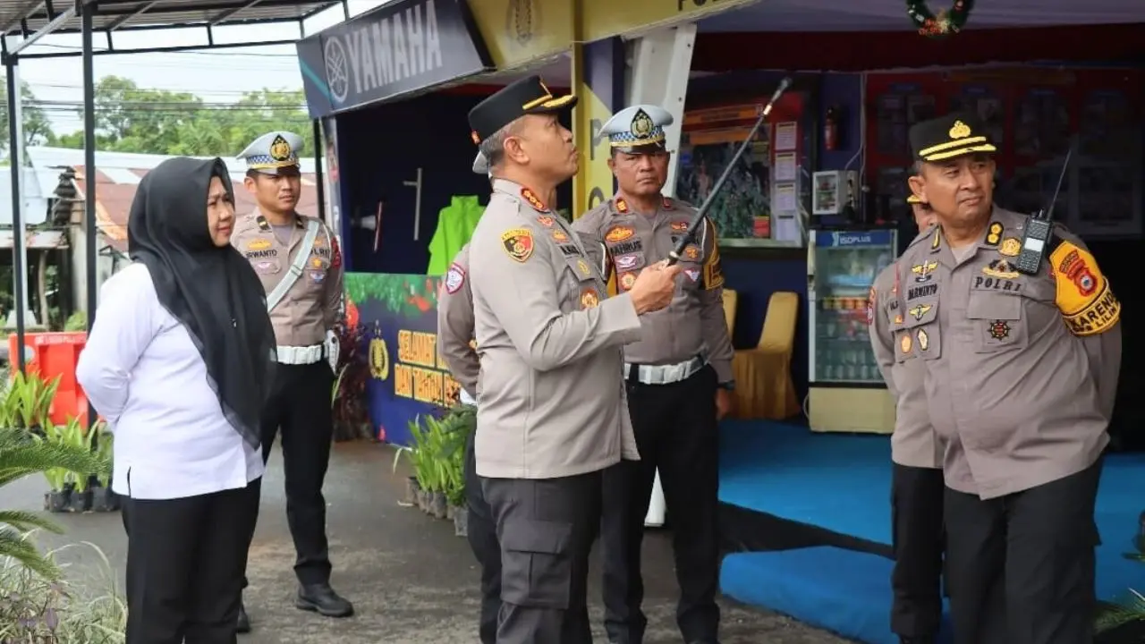 525 Personel Polrestabes Makassar Siaga dalam Operasi Lilin 2024