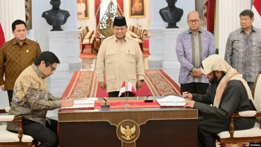 Presiden Prabowo Saksikan Penandatanganan MoU Pembangunan 1 Juta Hunian, Kerjasama Indonesia-Qatar