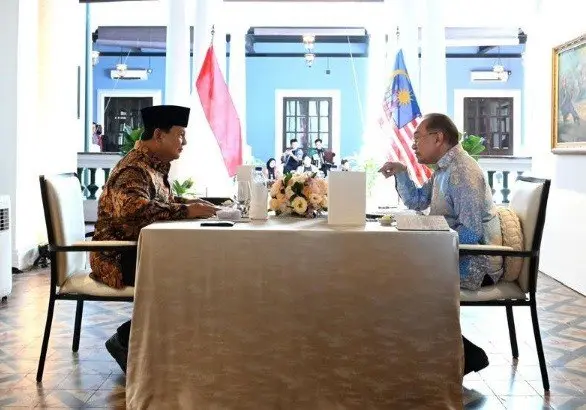 Presiden Prabowo Subianto dan Perdana Menteri Anwar Ibrahim Bahas Kerjasama Bilateral di Rumah Tangsi, Kuala Lumpur