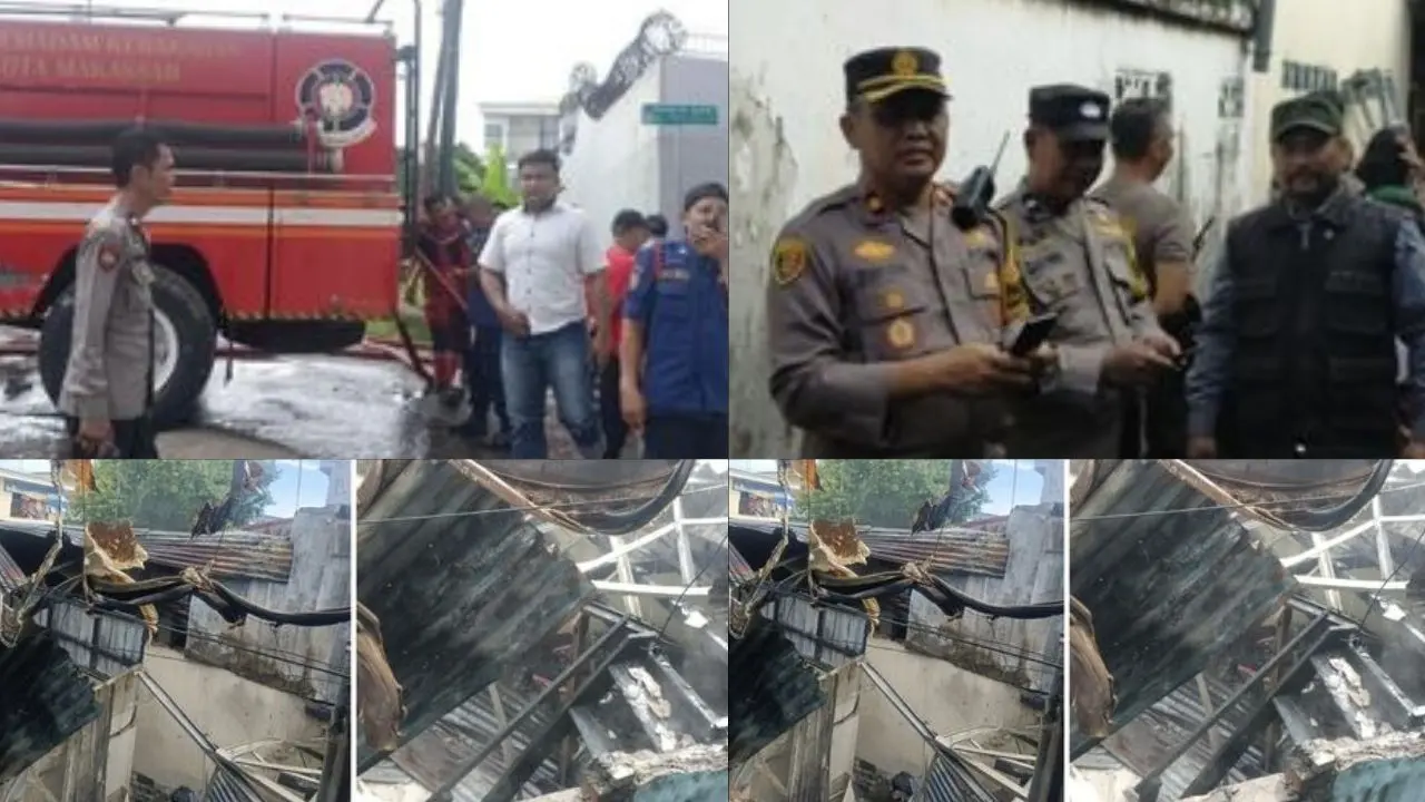 Rumah Kos di Makassar Dilalap Api, Diduga Berawal dari Lantai 2
