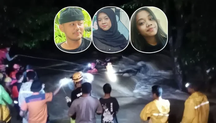 Tiga Mahasiswa Unhas Hanyut di Sungai Bislab Maros