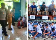 Polsek Manggala Kawal Distribusi Makan Bergizi Gratis di Dua Sekolah