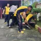 Kapolsek Mariso Pimpin Kerja Bakti Bersihkan Mako