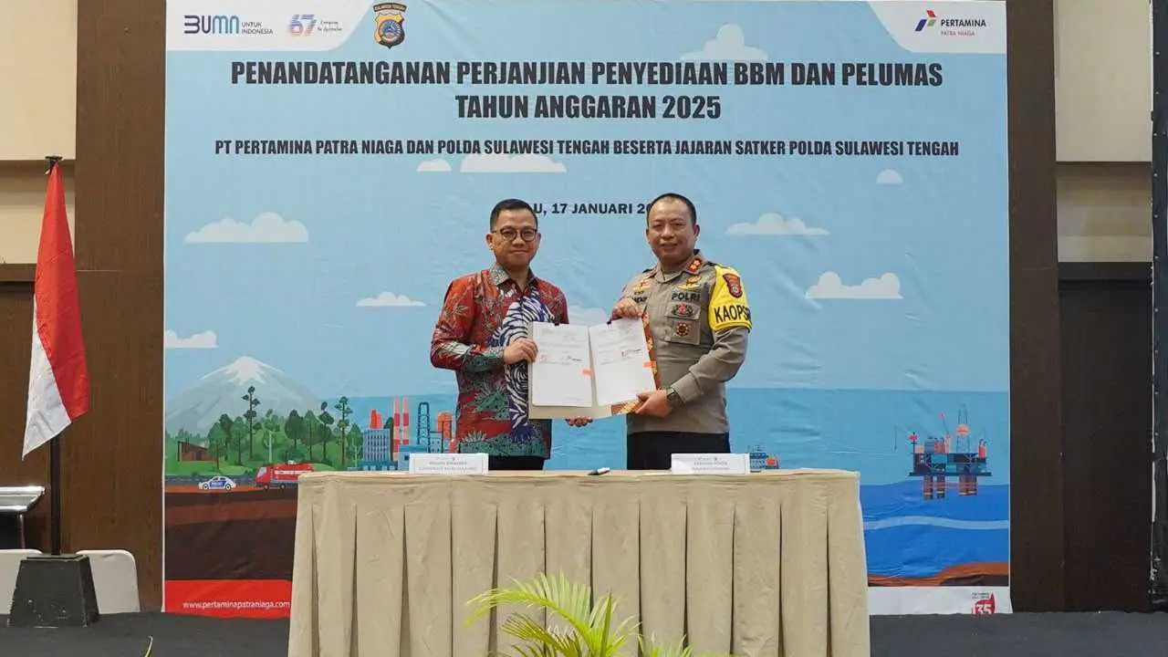 Pertamina Suplai BBM dan Pelumas Senilai Rp33,9 Miliar untuk Polda Sulteng di 2025
