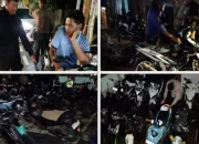 43 Sepeda Motor Berknalpot Bising Terjaring Razia Polsek Biringkanaya