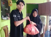 Lurah Biring Romang Serahkan Bantuan dari Birma Peduli kepada Warga Kurang Mampu