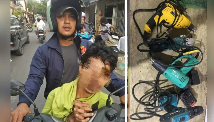 Maling Perkakas Tukang Dicokok di Tamalate, Resmob Manggala Gerak Cepat!