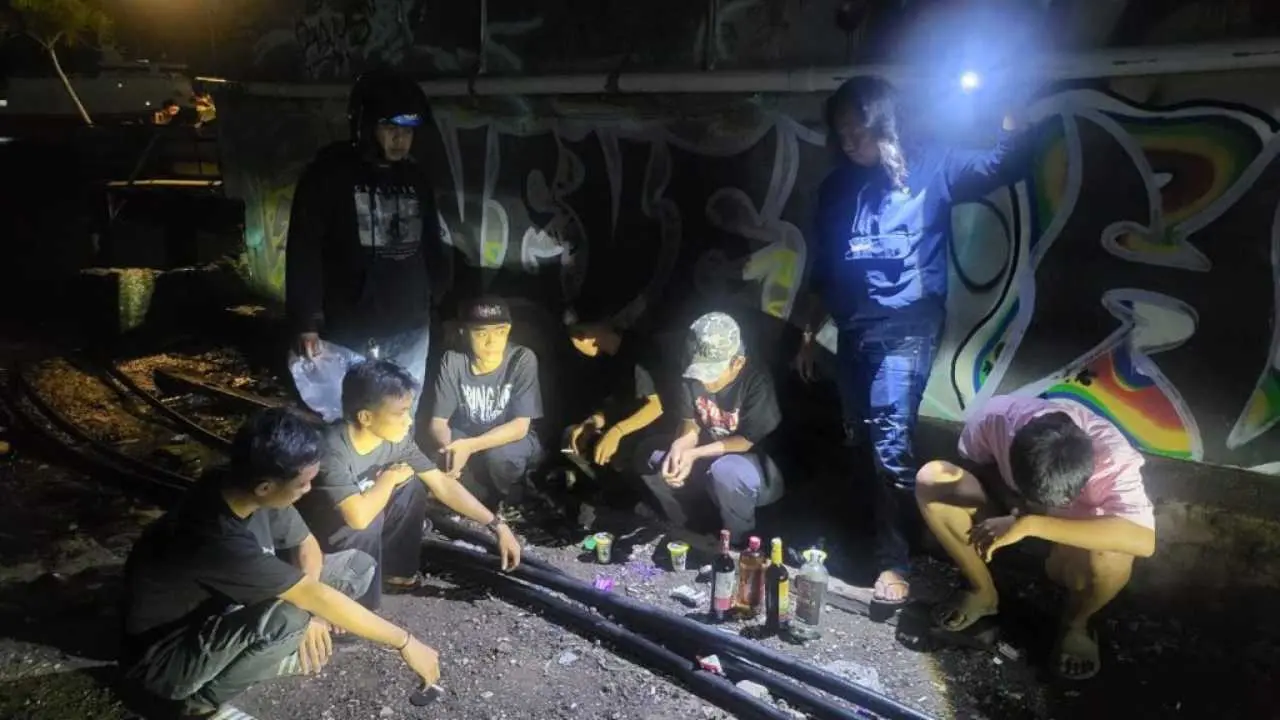 Patroli Malam Polsek Ujung Pandang, Sasar Miras, Knalpot Brong, dan Balapan Liar