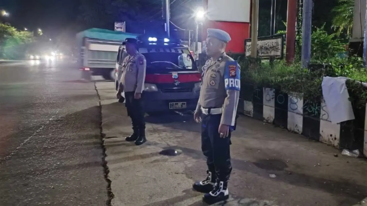 Patroli Malam Polsek Tamalanrea, Cegah Balap Liar dan Kejahatan