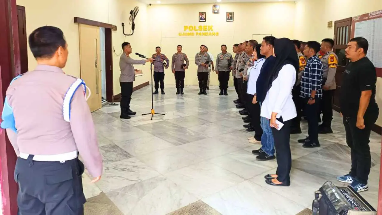 Kapolsek Ujung Pandang: Disiplin dan Kekompakan Kunci Pelayanan Polri