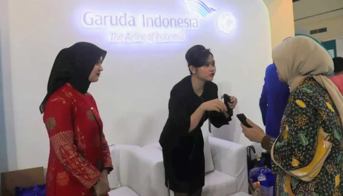 Travel Fair Umrah Haji 2025 di Makassar, Garuda Indonesia Gandeng BRI untuk Kemudahan Transaksi