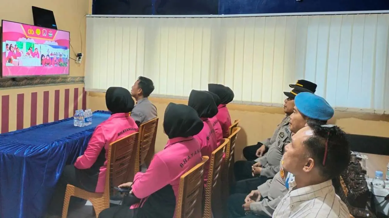 Polsek Bontoala Ikuti Program Ketahanan Pangan Nasional via Zoom Meeting