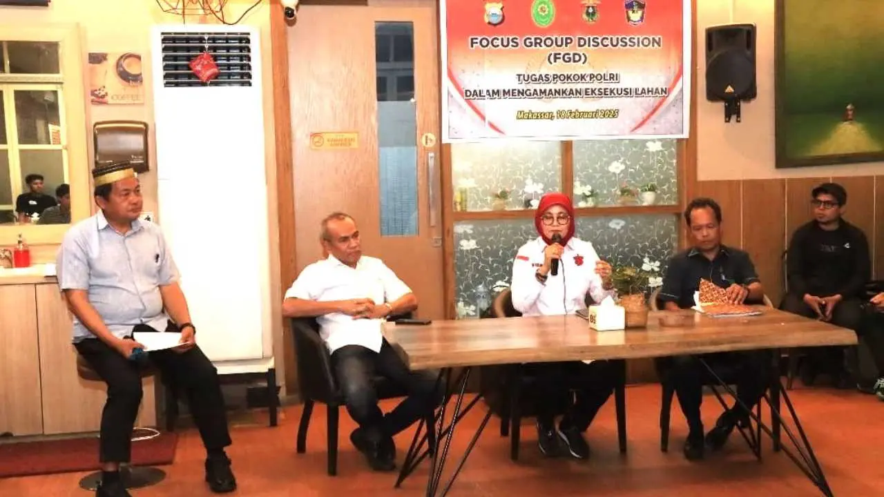 Polrestabes Makassar Gelar Diskusi Bahas Peran Polri dalam Pengamanan Eksekusi Lahan