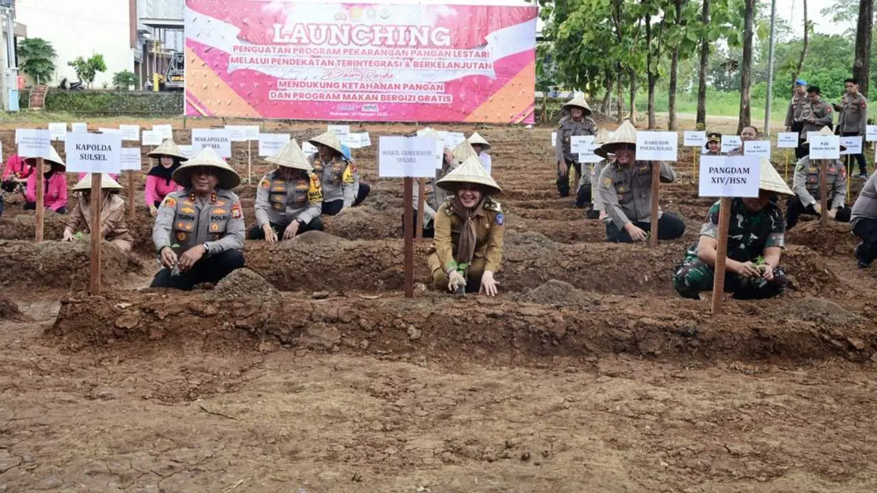 Wagub Sulsel Apresiasi Program Pangan Lestari Polda, Dukung Asta Cita Presiden Prabowo