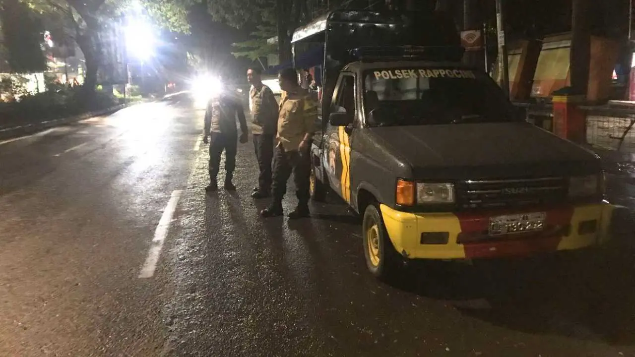 Antisipasi Gangguan Kamtibmas, Polsek Rappocini Tingkatkan Patroli Malam