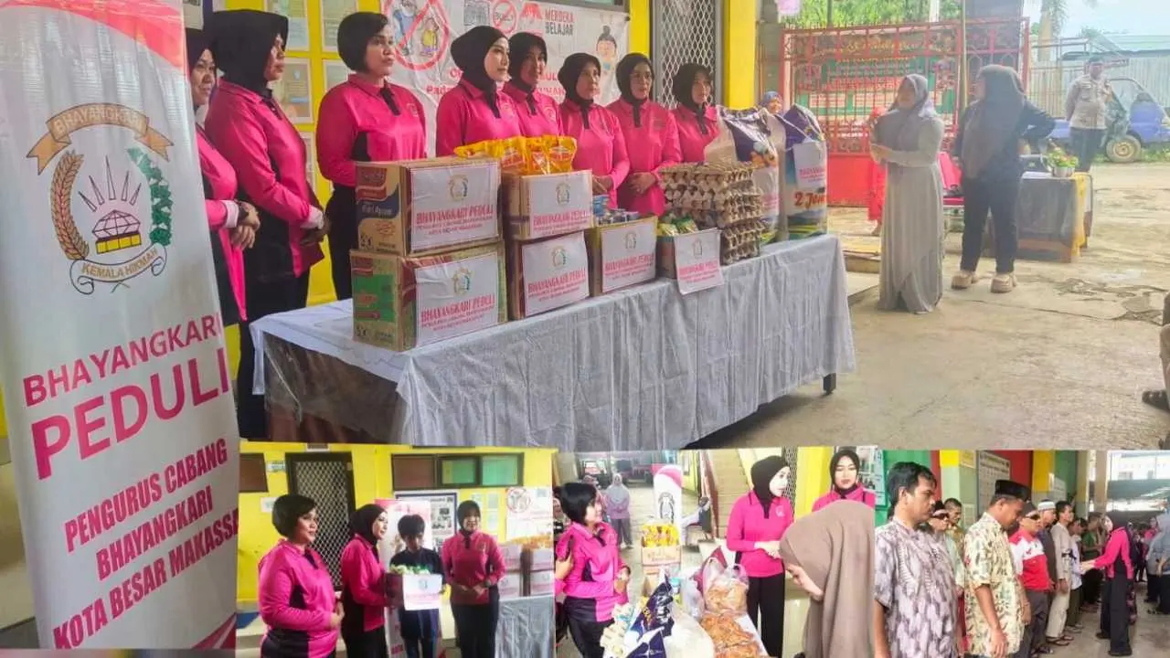 Bhayangkari Makassar Berbagi Berkah di Panti Asuhan Tunanetra