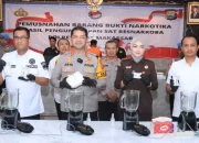 1,4 Kg Sabu Dimusnahkan, Polrestabes Makassar Blender Narkoba di Depan Pejabat