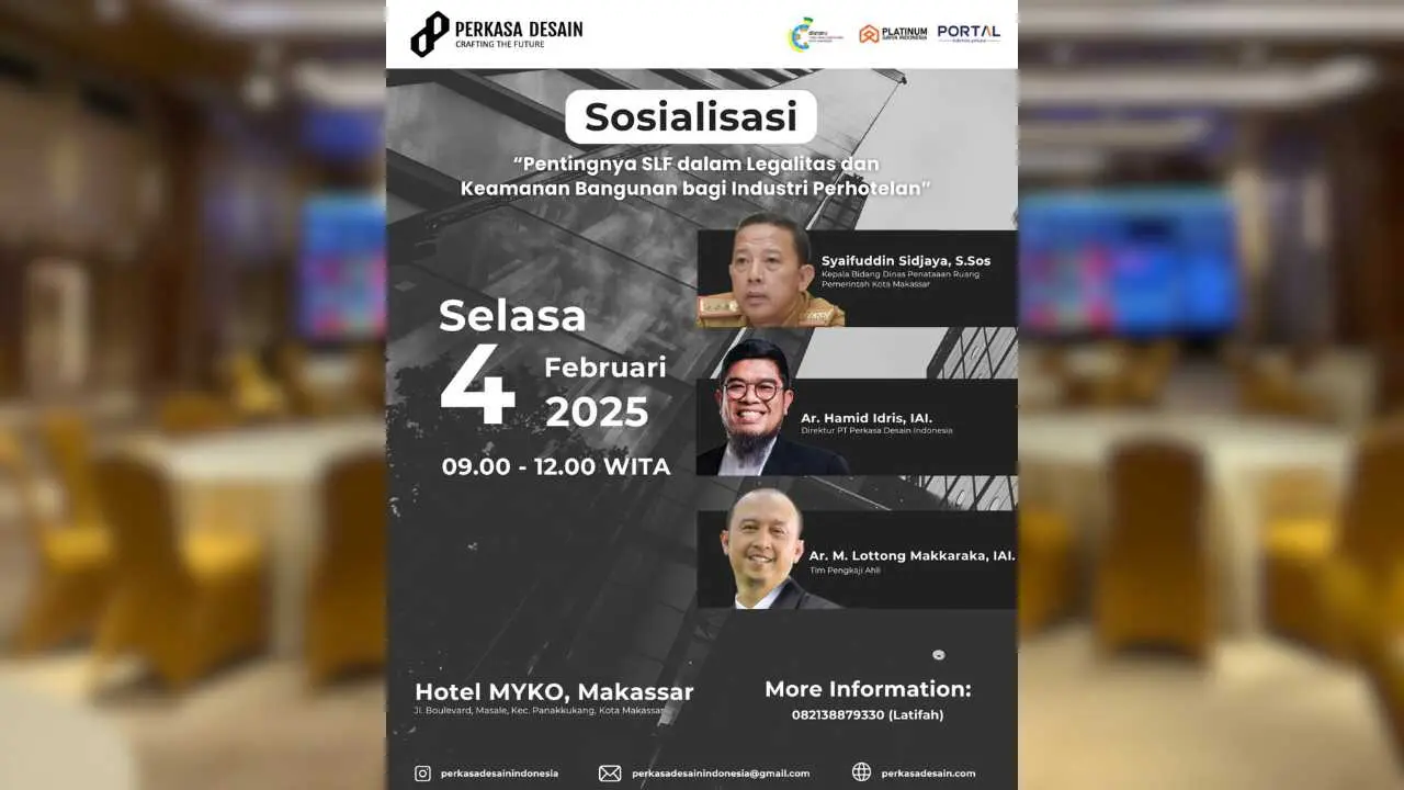 PT Perkasa Desain Indonesia Matangkan Persiapan Sosialisasi SLF untuk Industri Perhotelan Makassar