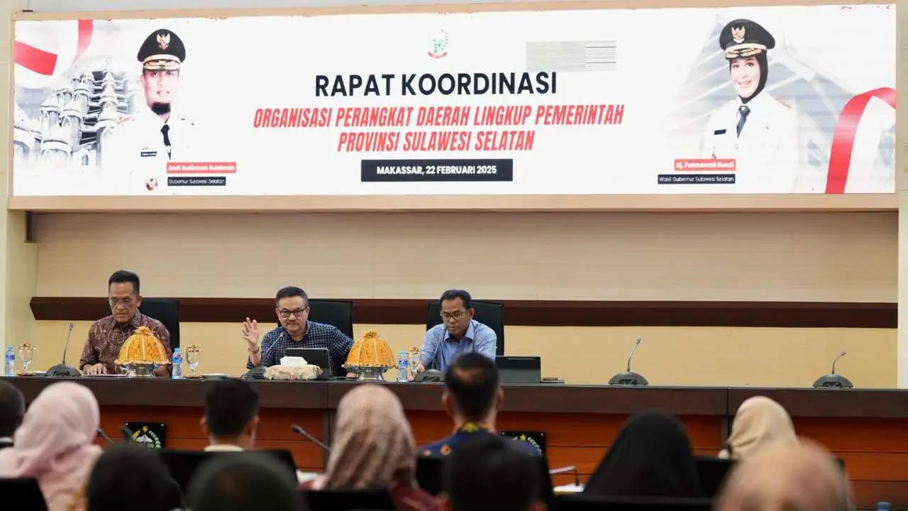 Pemprov Sulsel Genjot "Efisiensi Anggaran", Sekda Pimpin Rapat Koordinasi