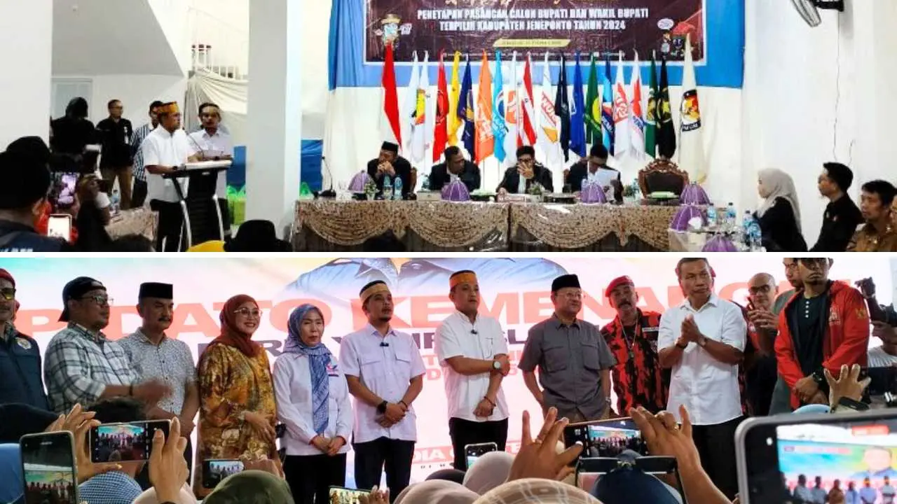 Pasca Menang di MK, KPU Jeneponto Resmi Tetapkan Paris Yasir-Islam Iskandar sebagai Bupati & Wakil Bupati 2025-2030