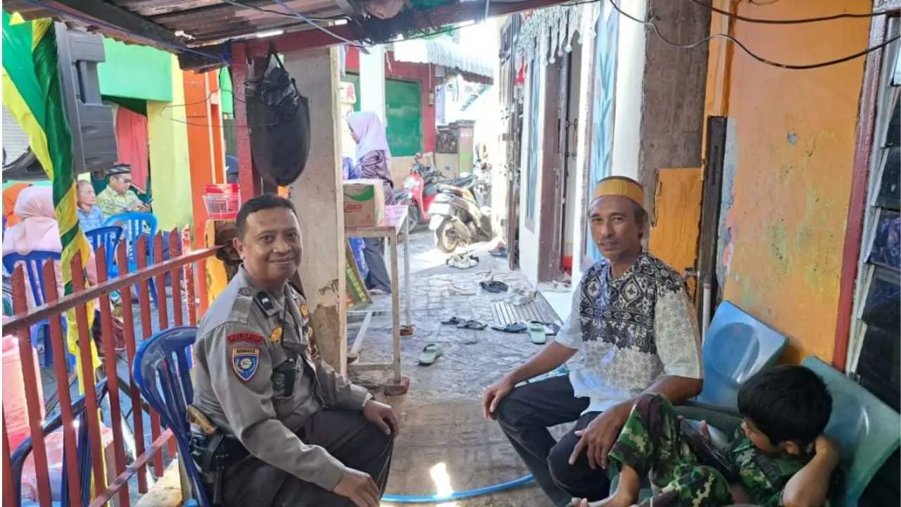 Edukasi Kamtibmas, Aipda Nurhidayat Sambangi Warga Bontoala