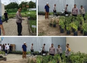 Sinergi Polsek Tamalate, Tripika, dan Masyarakat Manfaat Lahan Kosong Produktif untuk Ketahanan Pangan