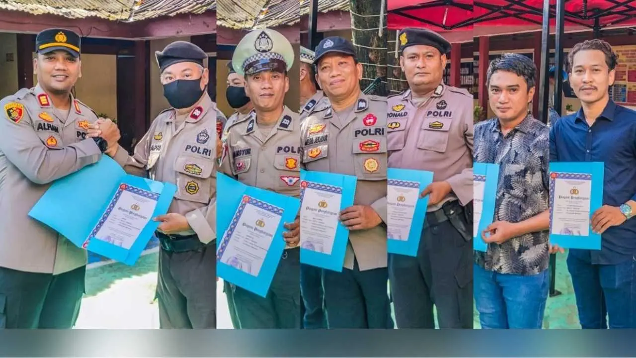Apresiasi Kinerja, Kapolsek Panakkukang Beri Penghargaan Tujuh Personel Berprestasi