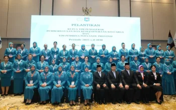 Naoemi Octarina Resmi Pimpin PKK dan Posyandu Sulawesi Selatan