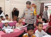 Kapolrestabes Makassar Sapa Siswa SD Maccini Lewat Program Makan Bergizi Gratis