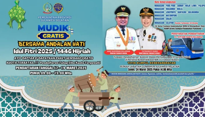 Mudik Gratis “Bersama Andalan Hati” Kembali Digelar, Pendaftaran Dibuka 17 Maret