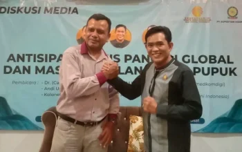 Andi Undru Mario (kanan), seorang pengusaha asal Wajo, Sulawesi Selatan