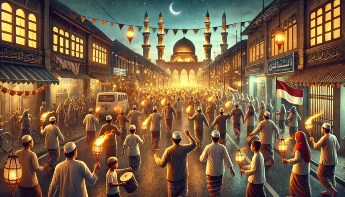 Lantunan Takbir Berkumandang di seluruh Penjuru Negeri, Sambut Datangnya Idulfitri