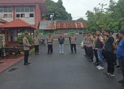 Kapolsek Makassar Pimpin Apel Pengamanan Malam Takbiran Idul Fitri 1446 H