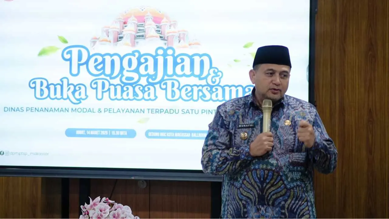 Wali Kota Makassar Dorong Kemudahan Investasi di Pengajian & Buka Puasa Bersama Dinas PTSP
