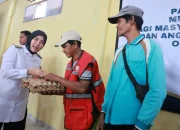 Aliyah Mustika Ilham Hadiri Penyaluran Paket Pasar Murah di Gereja Toraja Jemaat Sudiang