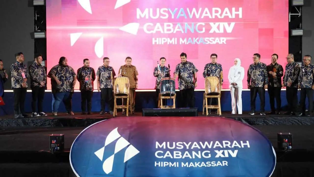 Dorong Pengusaha Muda Garap Potensi Lokal, Munafri Arifuddin Buka Muscab XIV HIPMI Makassar