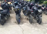 Polsek Biringkanaya Tertibkan Puluhan Motor Berknalpot Brong Selama Ramadhan