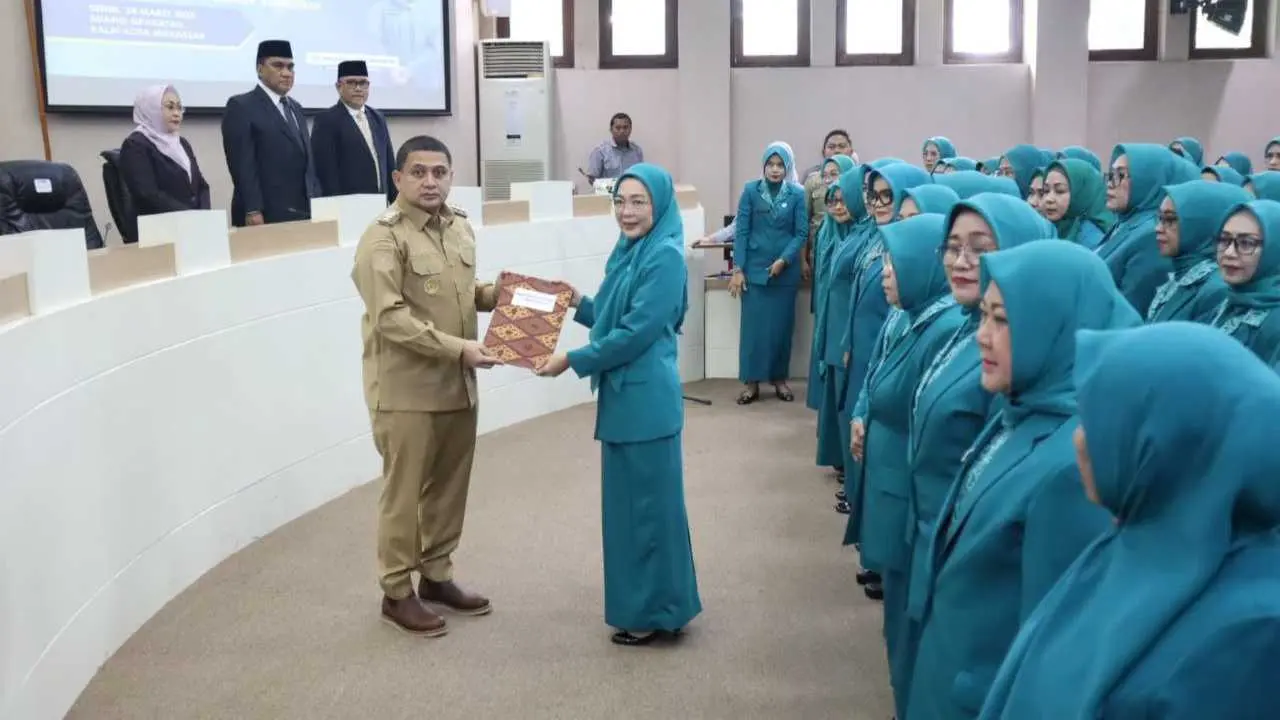 Wali Kota Makassar Kukuhkan Tiga Pilar Strategis Pembangunan: TP PKK, Dekranasda, dan Pokja Bunda PAUD