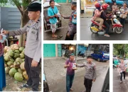 Polsek Mariso Tebar Berkah Ramadan dengan Bagi-Bagi Takjil