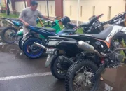 Kapolsek Makassar Pimpin Razia Knalpot Brong, 7 Motor Diamankan