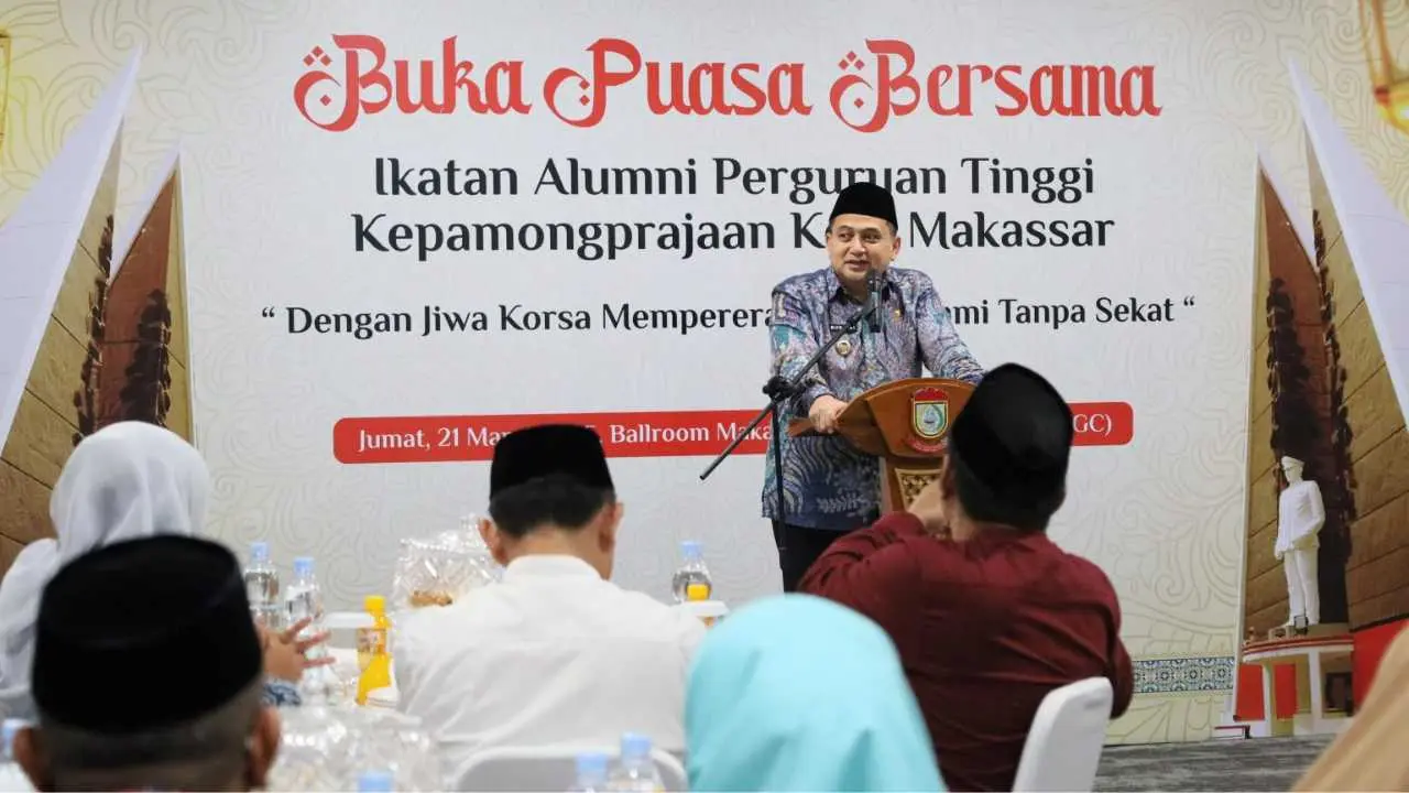 Wali Kota Makassar Hadiri Silaturahmi DPK-IKAPTK, Ajak Alumni Kepamongprajaan Jalin Kolaborasi