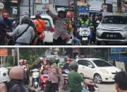 Polsek Manggala Atur Lalu Lintas di Pertigaan Antang Raya Jelang Buka Puasa