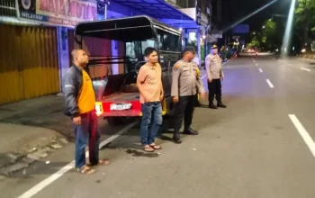 Polsek Bontoala Intensifkan Patroli Blue Light Demi Keamanan Warga di Malam Hari