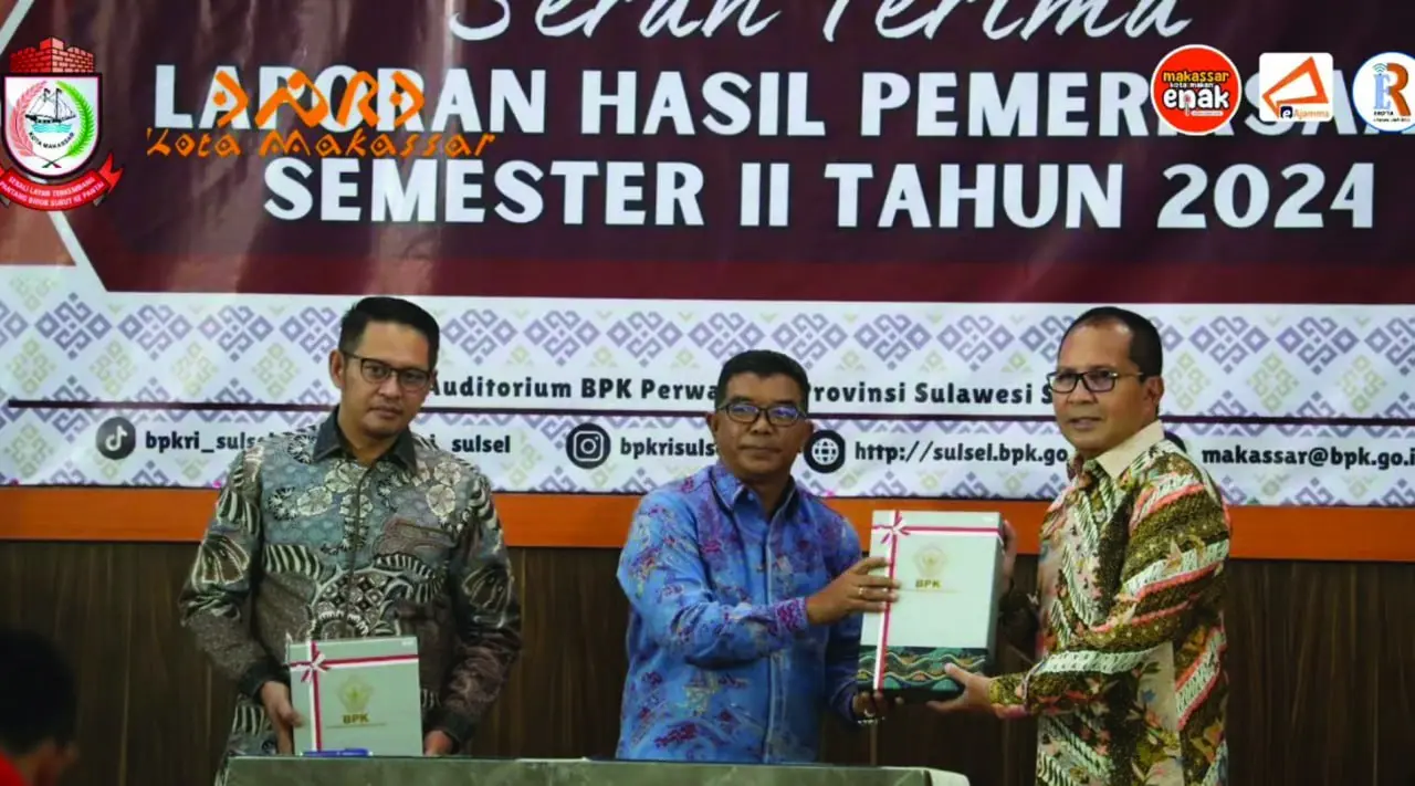 Ketua DPRD Bersama Wali Kota Makassar Terima LHP BPK RI Semester II 2024
